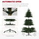 image 6 of HOMCOM 6ft Prelit Artificial Christmas Tree w/ Lights for Party Decoration