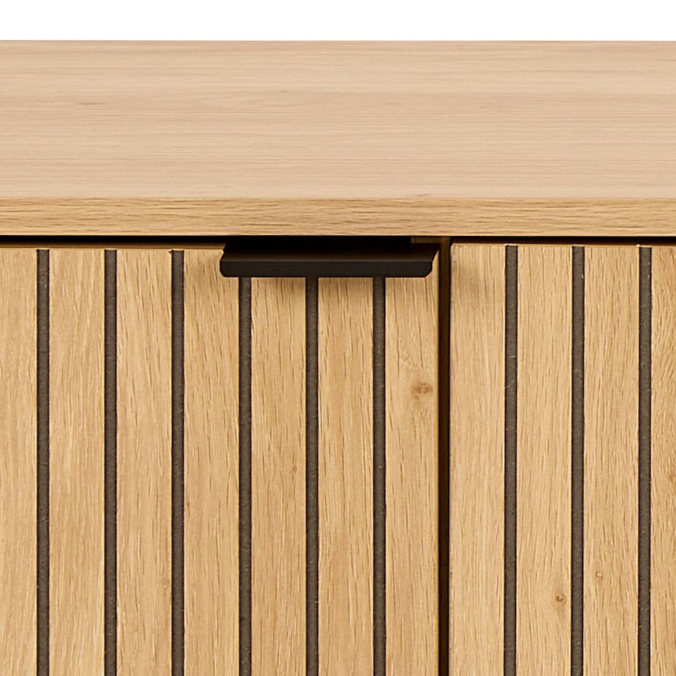 image 1 of Jaipur TV Unit With 3 Doors 176cm Wide in Oak Brown