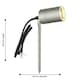 image 5 of First Choice Lighting Set of 2 Blaze Stainless Steel Outdoor Spike Lights Silver | Clear