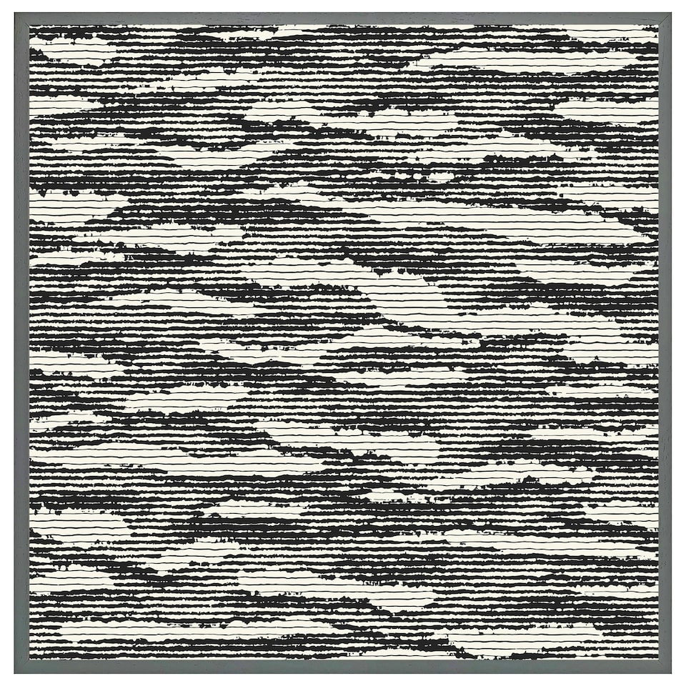image 1 of Grunged stripes (Picture Frame) Black | XL