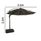 image 9 of Cantilever Garden Parasol and Base 3.5m Diameter - Dark Grey Grey