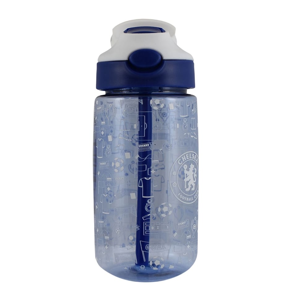 image 1 of Chelsea FC Childrens/Kids 480ml Water Bottle | Blue | Blue/White | 1