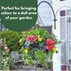 image 7 of Marco Paul Black Plastic Hanging Basket 15" Black
