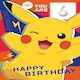 image 3 of Pokemon Age Sticker Birthday Card