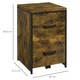 image 7 of Vinsetto 70cm Vertical Office Filing Cabinet w/ 2 Drawer, Hanging File Folder