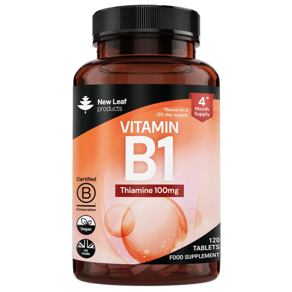 image 1 of Vitamin B1 Tablets Thiamine Supplement High Strength 100mg