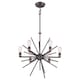 image 1 of Carnegie 6 Light Ceiling Pendant Western Bronze Finish, E27