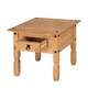 image 5 of Mercers Furniture Corona 1 Drawer Lamp Table Coffee End Unit Solid Wood Pine with Mexican Styling Wooden