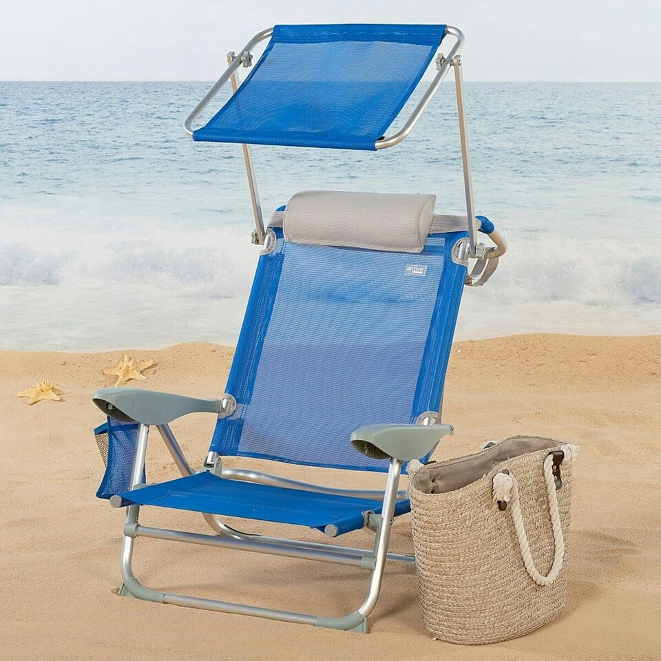 image 1 of Beach Chair Aktive Blue 47 x 67 x 43 cm (2 Units) N/A