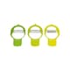 image 1 of CALITEK Peeler Set of 3 Stainless Steel Blade with Nesting Design Smart Saving Tool-Multicoloured | Multi