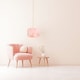 image 6 of Modern Designer Real Pink Feather Drum Lamp Shade with Inner Cotton Lining | Pink | Pink | 1