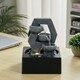 image 1 of Living and Home Tabletop Cascade Water Fountain Feature with LED Light Black