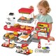 image 2 of 71PCS Kids Fast Food Playset – Pretend Kitchen Toy Set with Cash Register, Drink Dispenser & Food Accessories