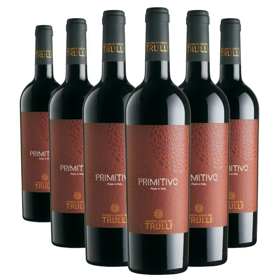 Case of 6 Trulli Primitivo Salento 75cl Red Wine