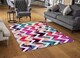 image 2 of Tropical Geometric Zig Zags Rug | Multi