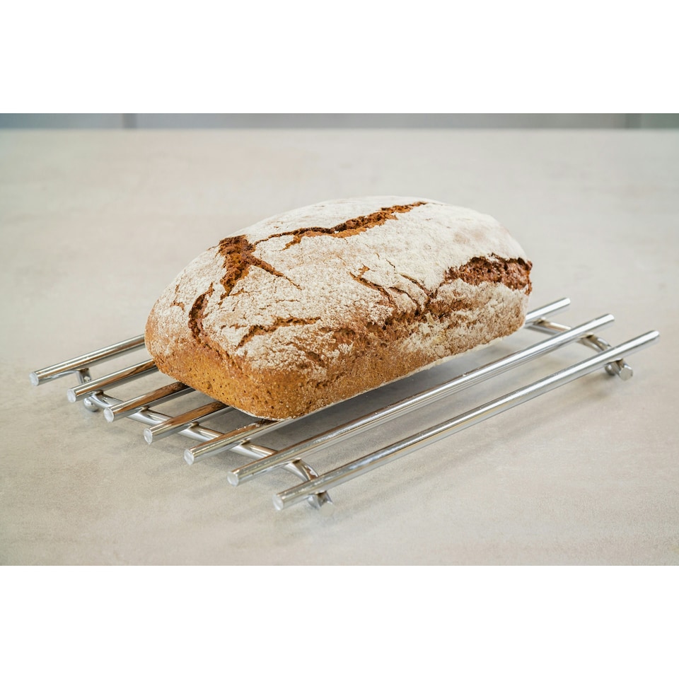 image 1 of KitchenCraft Trivet Silver Metal 27x20cm
