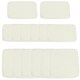 image 1 of Outsunny Garden Rattan Sofa Set Polyester Cover Replacement No Cushion White | Beige