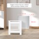 image 7 of HOMCOM Wooden Radiator Cover Heating Cabinet Modern Home Furniture Grill Style  White Painted (Small)
