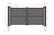 image 2 of Double Swing Gate 3000x1800mm - Aluminium - Horizontal Solid Infill and Flat Top - Black