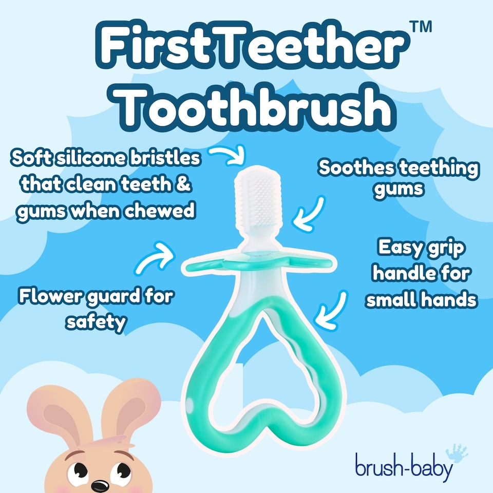 image 1 of My FirstBrush™ Baby Toothbrush & FirstTeether™ For Babies Set (0-18 months)