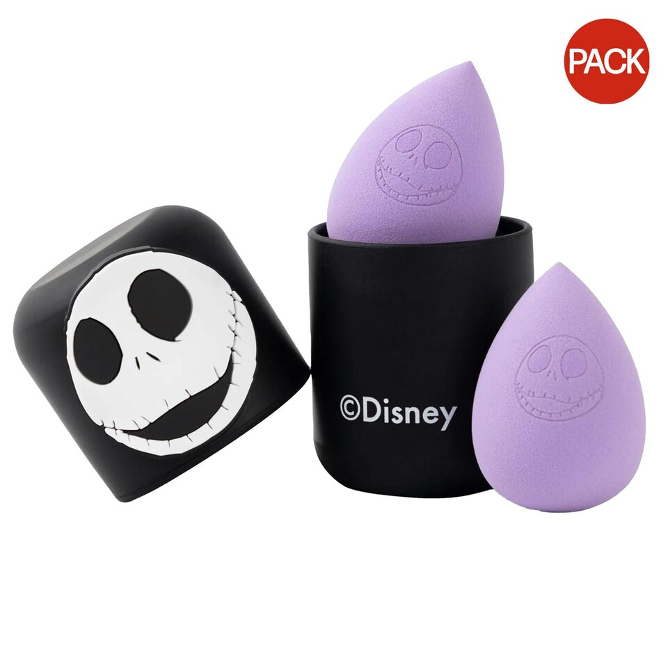 image 1 of The Nightmare Before Christmas Jack Skellington Make-Up Sponge (Pack of 2) - Purple - One Size