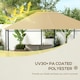 image 3 of Outsunny 3 x 4m Gazebo Canopy Replacement Gazebo Roof Cover, Khaki