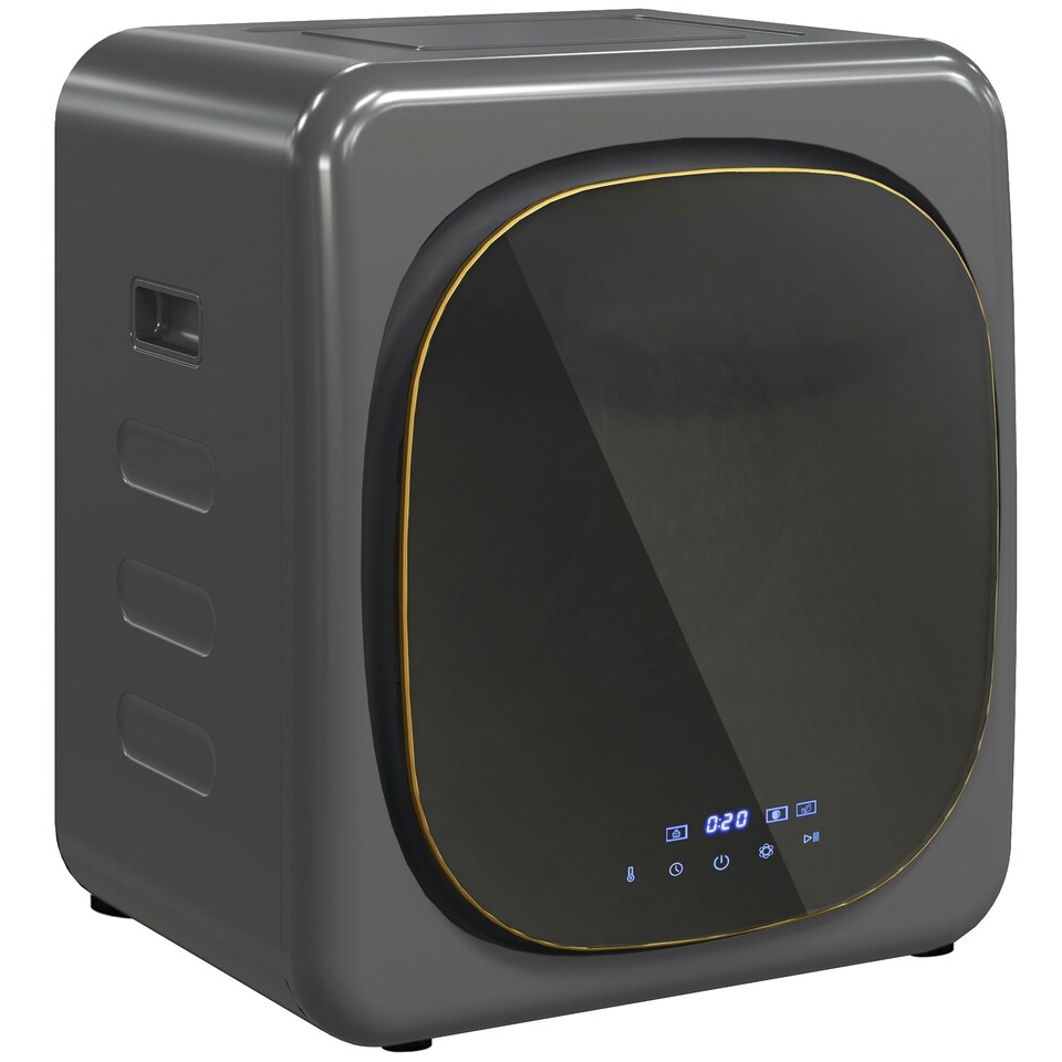 image 1 of HOMCOM 4kg 800W Vented Tumble Dryer with Deodorize, Smart Mode, Grey
