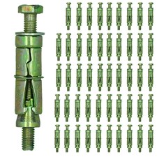 M6 6mm x 60mm Expansion Rawl Bolt for Masonry Sleeve Anchors Fastener 50pk
