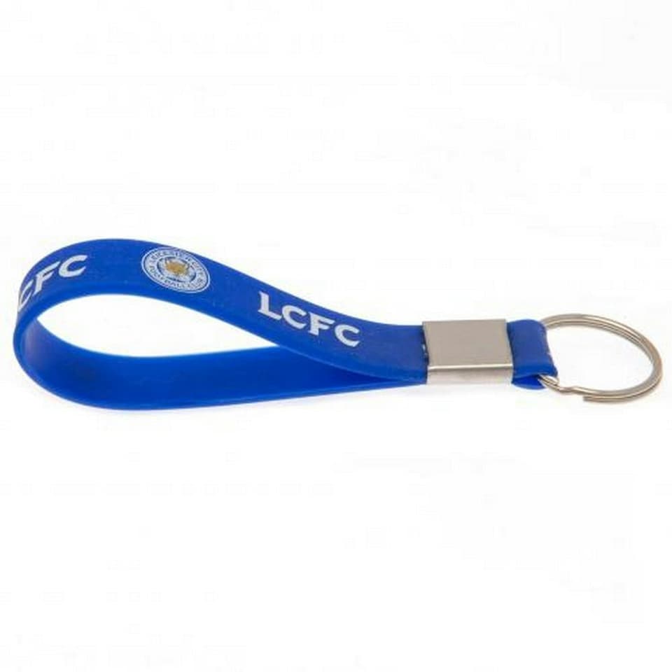 image 1 of Leicester City FC Strap Keyring - Blue/White - One Size