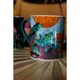 image 3 of Mikasa x Sarah Arnett Porcelain Mug, 350ml, Flamingo Print | Green