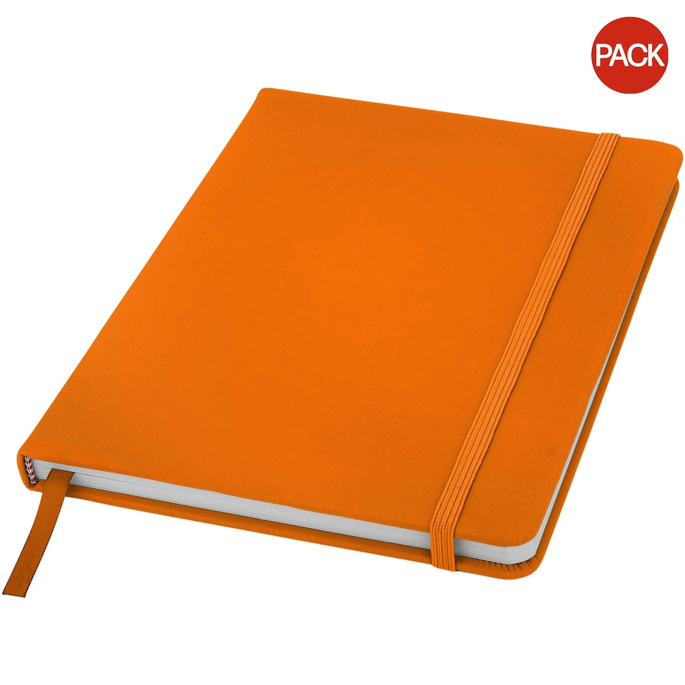 Bullet Spectrum A5 Notebook (Pack of 2) - Orange - 21 x 14.8 x 1.2 cm