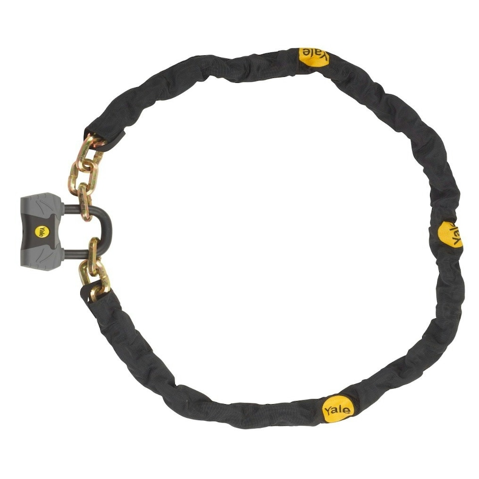 image 1 of YALE MAXIMUM SECURITY CHAIN & LOCK 1800MM SS GOLD