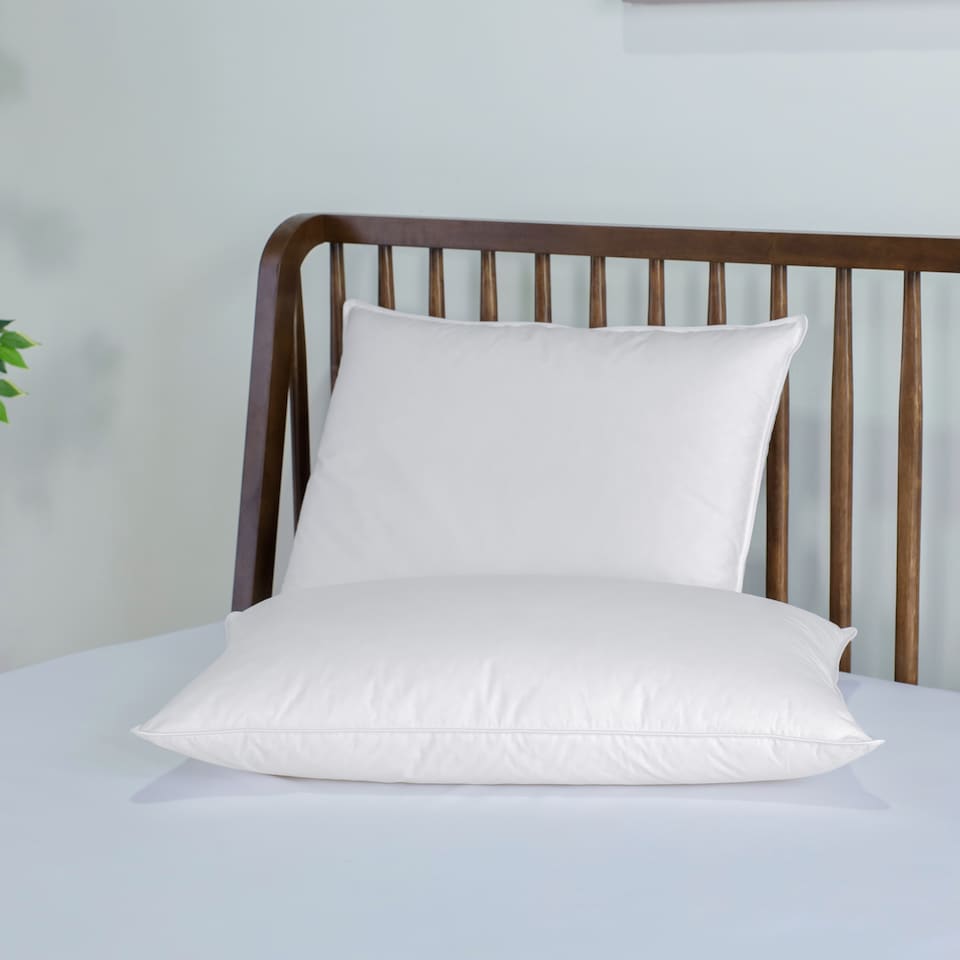 image 1 of Duck Feather & Down Pillow - Medium/Firm - Pack of 2