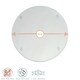 image 3 of Harbour Housewares Round Glass Placemats - Clear - 30cm - 6 Pack - Heat-Resistant Set Clear