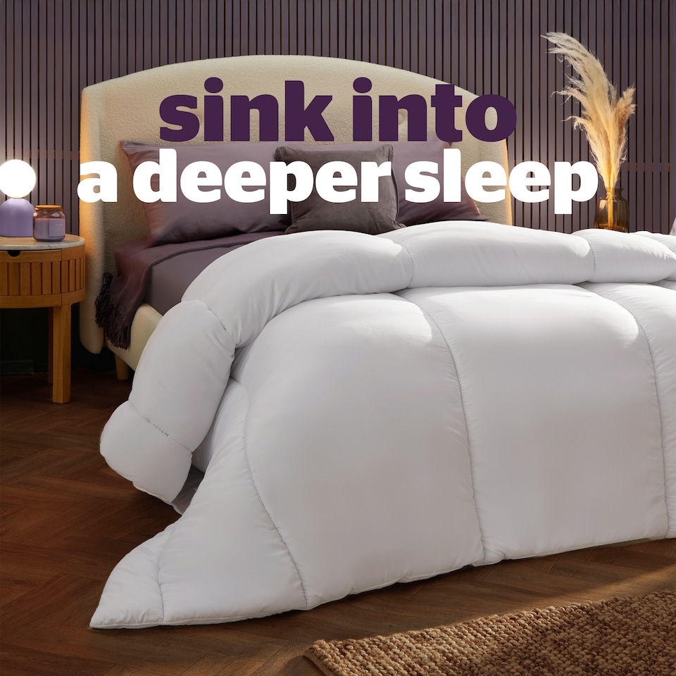 image 1 of Silentnight Deep Sleep 15 Tog Duvet | White | Double