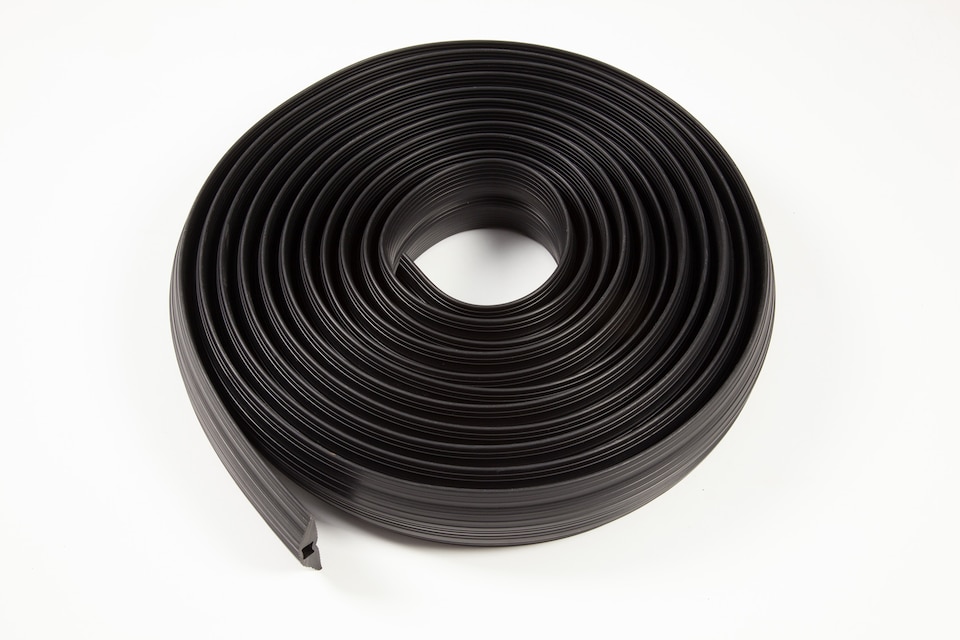 image 1 of The Ramp People Floor Cable Protector 1m - 9m (3m) - Black - Rubber Channel Size 15mm x 5mm