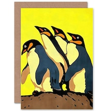 King Penguins Art Animal All Occasions Greeting Card