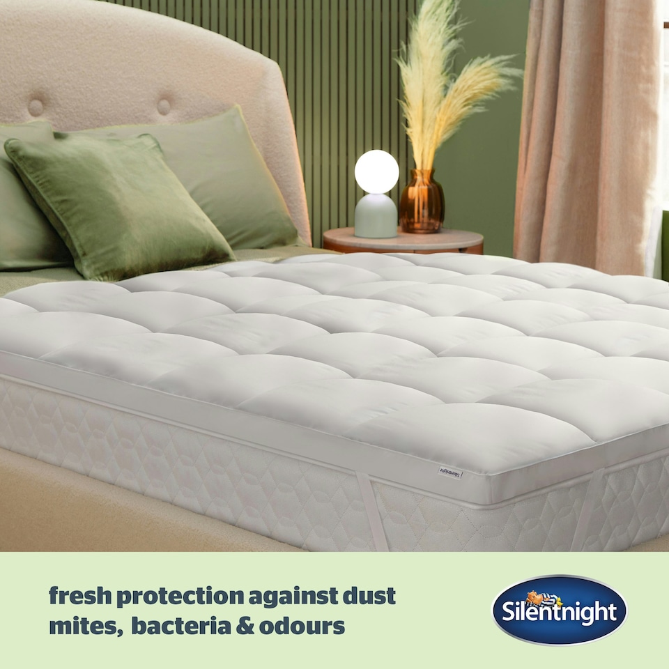 image 1 of Silentnight Anti Allergy Ultimate 5cm Mattress Topper White | Double