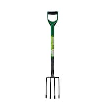 Garden Border Digging Fork Gardening Tool 4 Tooth Handle Heavy Duty