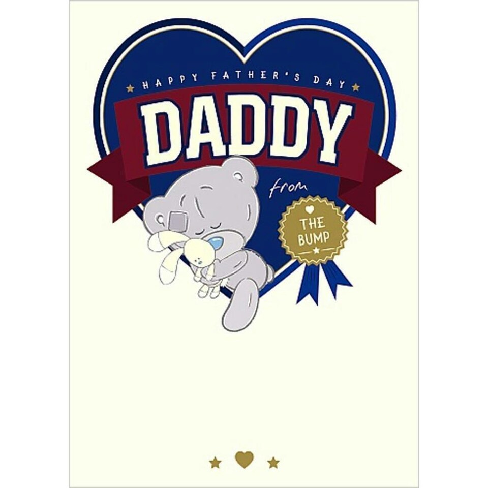 image 1 of Me To You Bear From the Bump Fathers Day Card