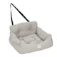 image 2 of Living and Home Dog Cushion Bed with Pockets for Travel- Light Grey- 50cm W x 45cm D | Multi | One Size