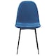 image 8 of Vida Designs Luton Set of 2 Dining Chairs Upholstered Fabric Padded Chair, Blue | Blue | Blue