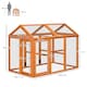 image 7 of PawHut Chicken Run, Wooden Chicken Coop w/ Combinable Design - Orange