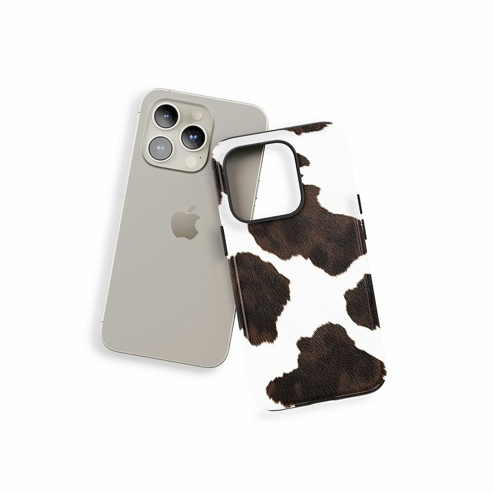 image 1 of Cow Hide Phone Case | Brown | iPhone 16e
Slim | iPhone 16e
Slim