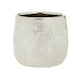 image 1 of Honna Small White Silver Ceramic Planter White