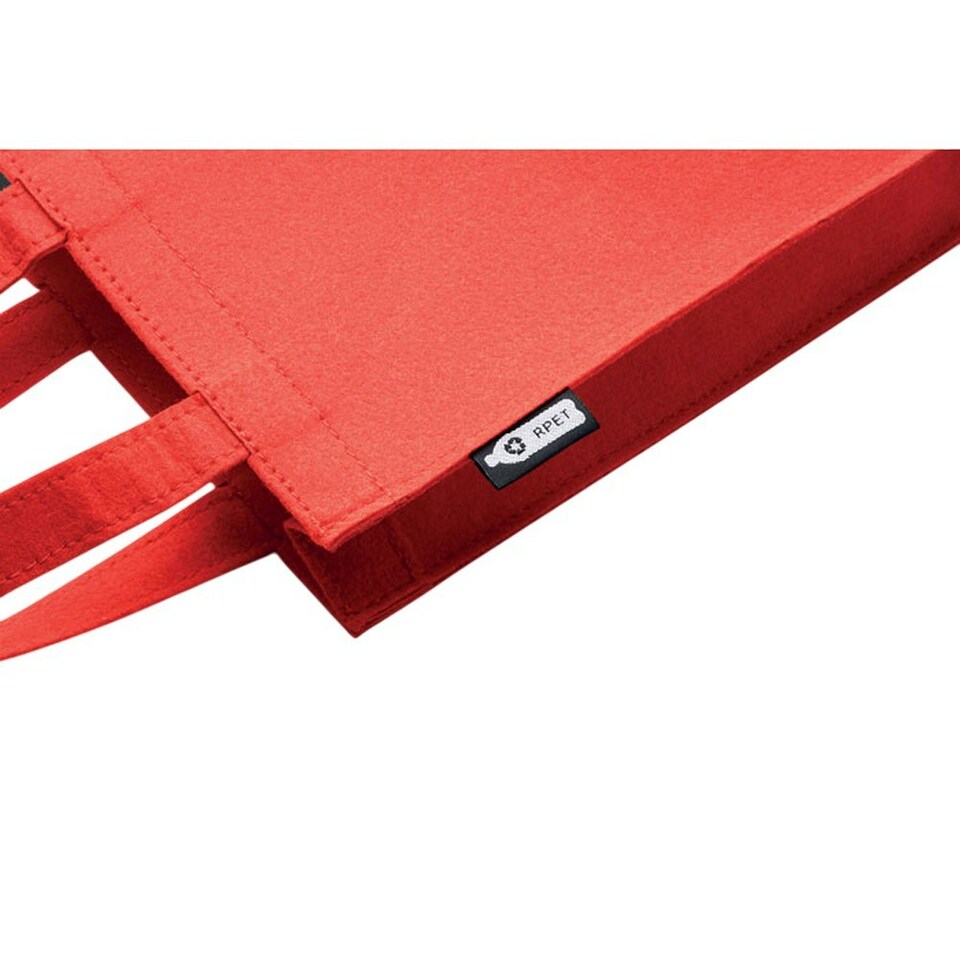 image 1 of MidOcean Feltote Small RPET Felt Gift Bag - Red - One Size Red