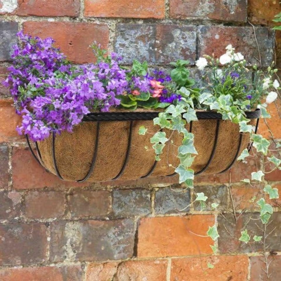 image 1 of Marco Paul Black Garden Wall Planter 36" Black