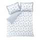 image 6 of Lucie Floral Frill Reversible Duvet Cover Set | Blue | Super King
