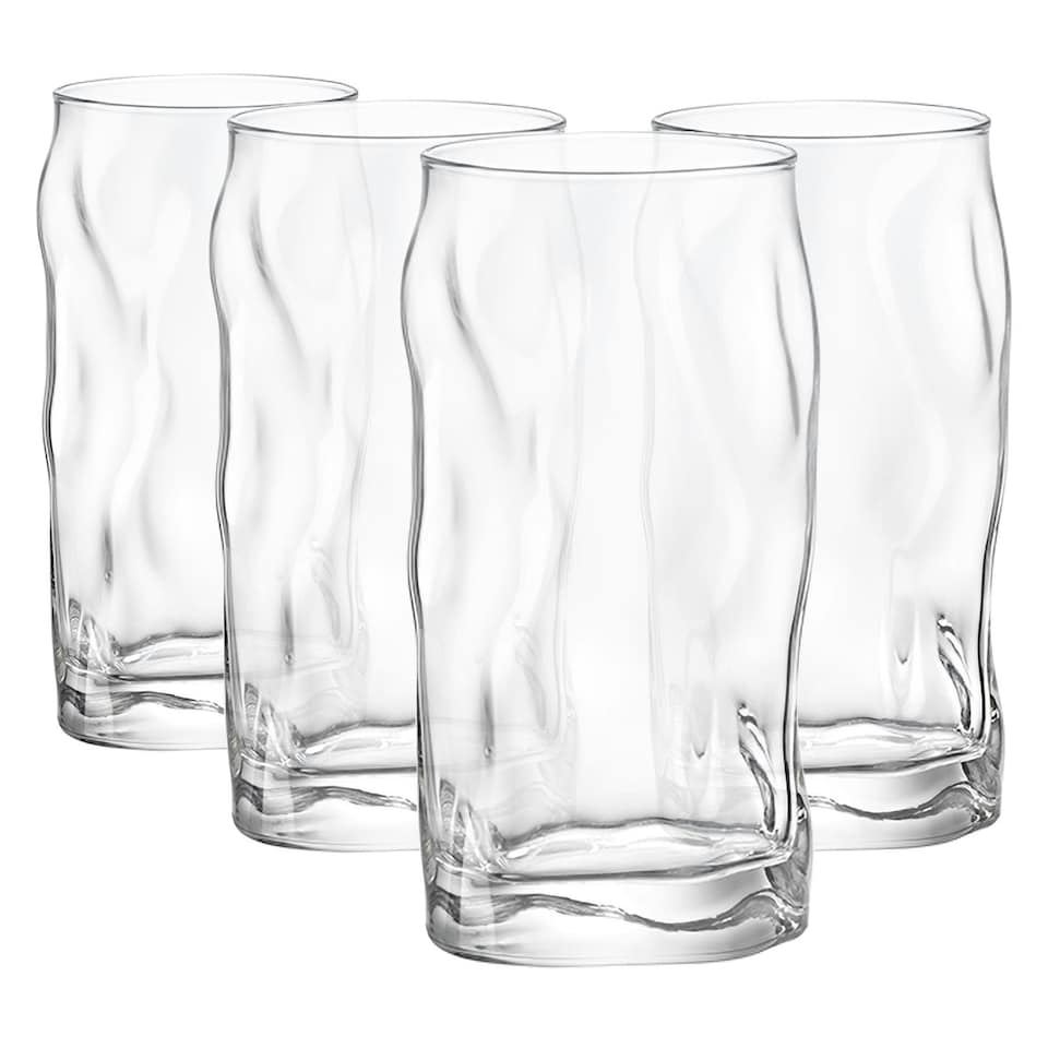 image 1 of Bormioli Rocco Sorgente Highball Glasses - 460ml - Pack of 4 Clear