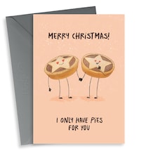 Cute Mince Pies Christmas Card